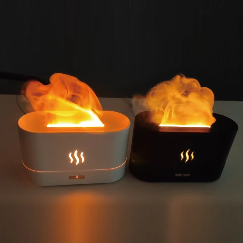 

Air 3D Flame Essential Oil Diffuser Aroma Diffusers Humidificador Ultrasonic Fire Air Humidifier Flame Lamp 2022