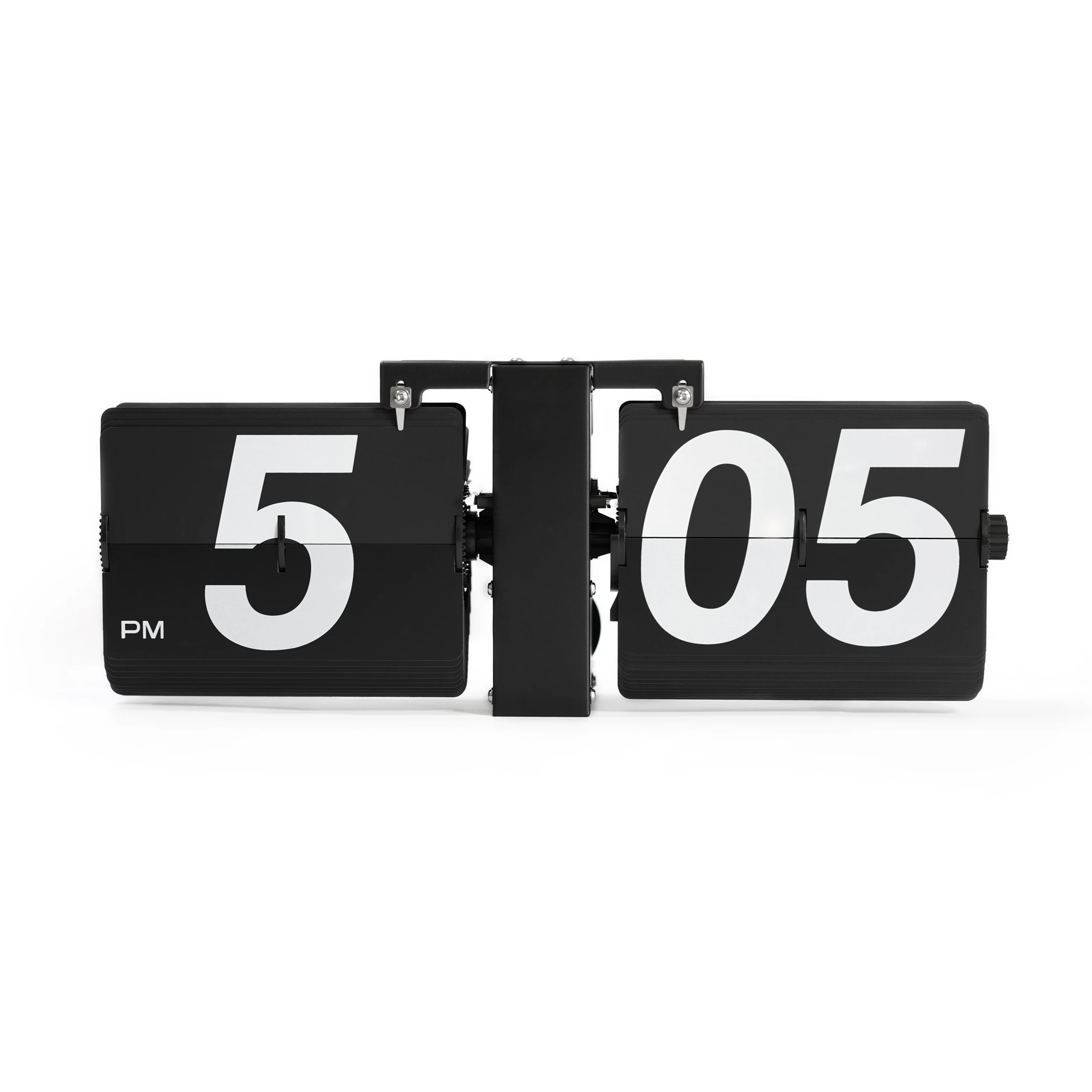 
2020 New WholesaleFlip Clock Large Wall Mounted Clock Home Decor Stainless Steel Black Table Desk Digital Wall Clock 