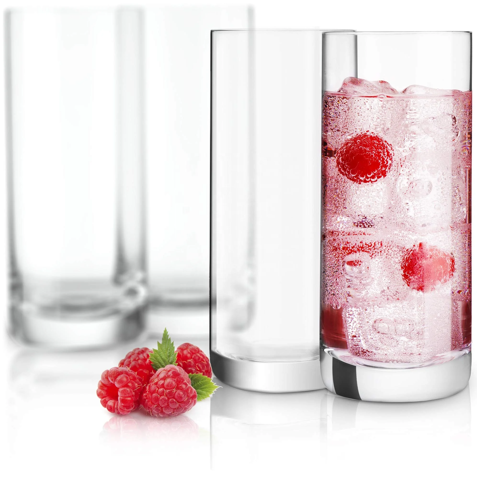 

Lead Free Cocktail Drinking Glasses Cylindrical Highball Glass Set Of 6