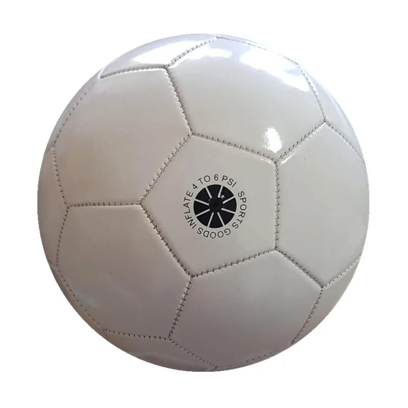 

Official Match Custom Soccer Ball Full White Size  PVC Football ball Machine Stitched PVC Luminous Soccer Ball