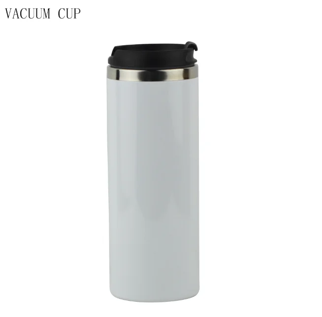 Factory metal sublimation blank coffee cups vacuum insulated travel mug wholesale  450ml