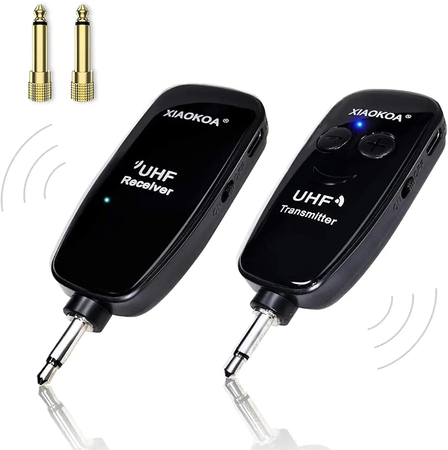 

Xiaokoa UHF Wireless Guitar Transmitter Receiver Digital Audio Amplifier for Electric Bass Guitar