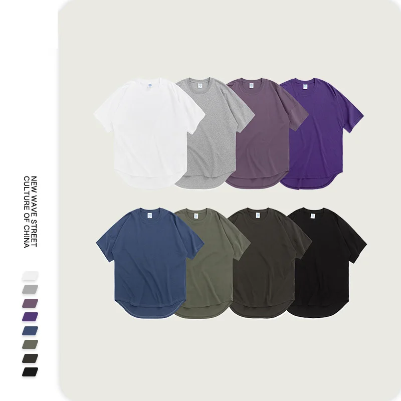 

T-shirt Wholesale Round Neck Printing Custom Irregular Loose Men Short Sleeve T Shirt