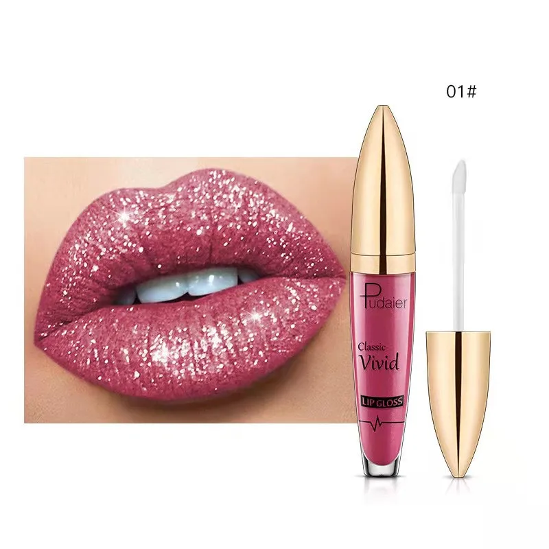 

Batch matte pearl glitter Private label Diamond Non-stick cup pure gloss liquid lip gloss