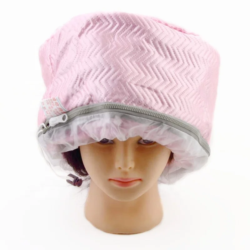 

Thermal Treatment Hat Electric Hair Beauty Steamer SPA Nourishing Hair Care Cap Hot, Pink