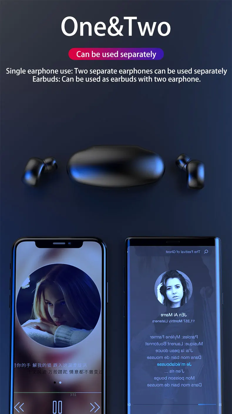 New Business Ideas Europe Earphone & Headphone 5.0 True Earbuds Wireless X18 TWS Earbud Wireless Headphone - ANKUX.COM