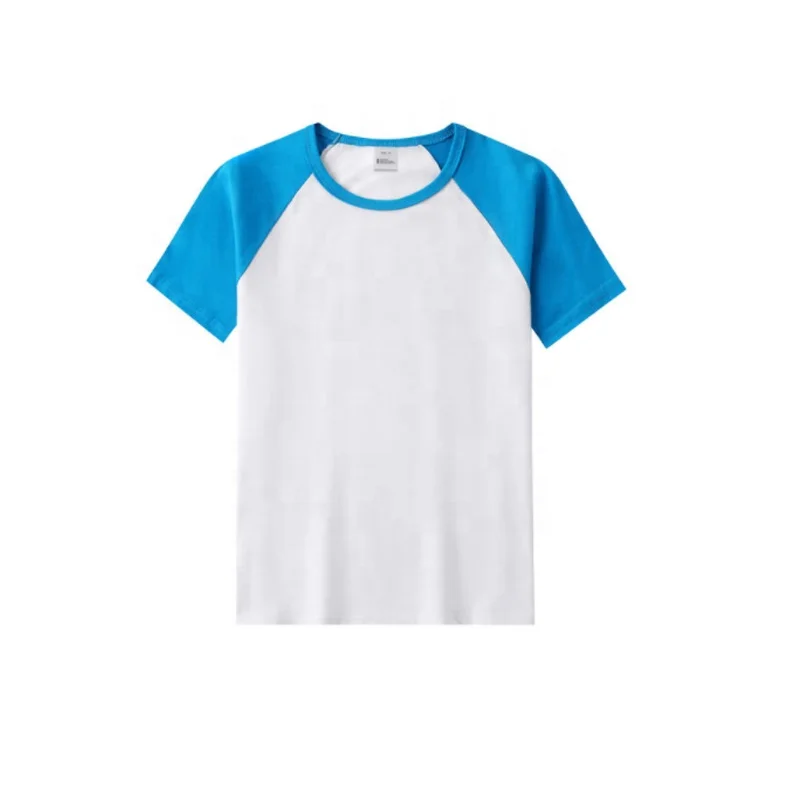 

1803 Wholesale Solf Touch Kids T shirt With Colored Sleeve Model Polyester Sublimation Blank T shirt For Kids RB-1801B, White/black/red/yellow/orange/green