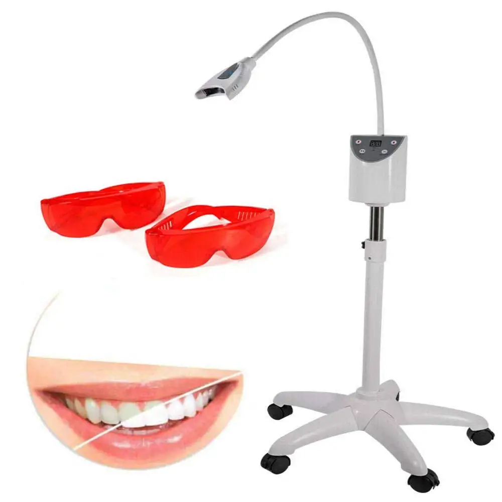 

New Professional Mobile Laser LED Light Bleaching Lamp Tooth MD666 Dental Teeth Whitening Machine with Mobile Case CE Approved