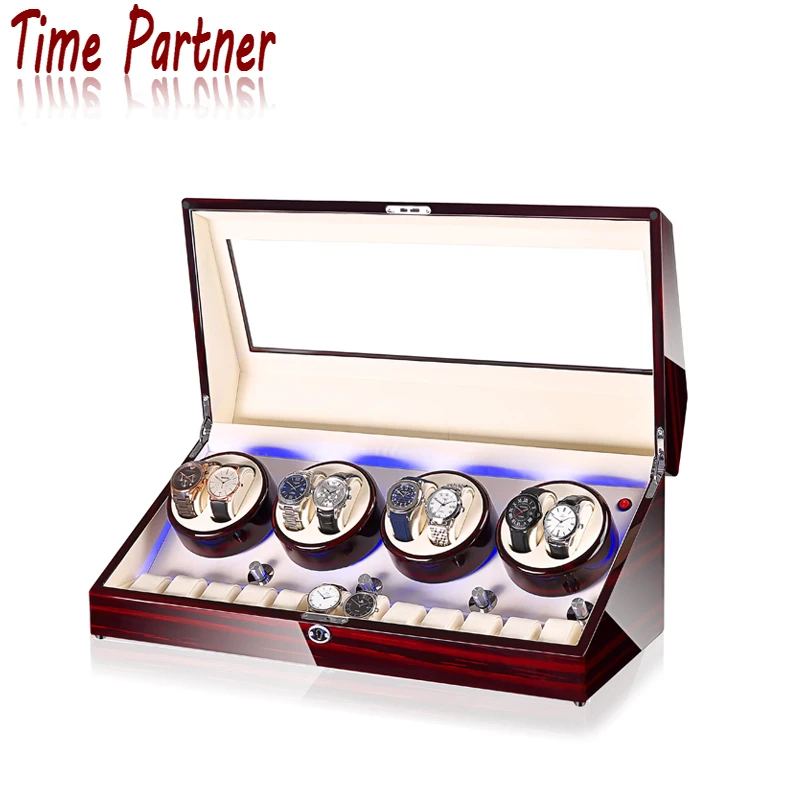 

Time partner Ebony watch winder customized inside colors watch winder box, Customized size