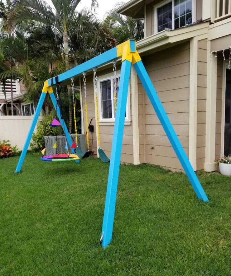 Pipe Swing Set Frame Fitting Hanger 2 3/8" Pipe Swing Frame Bracket For