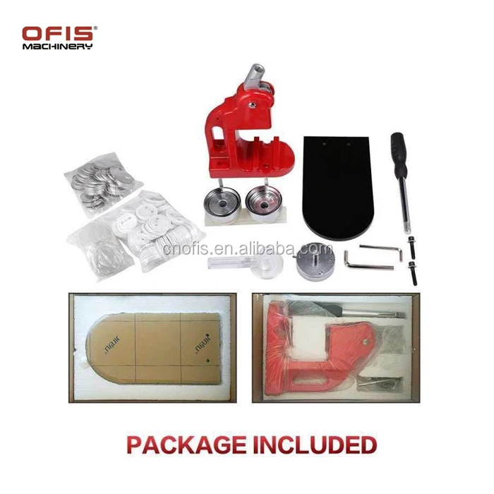 56mm Manual Round Pin Button Badge Maker Machine