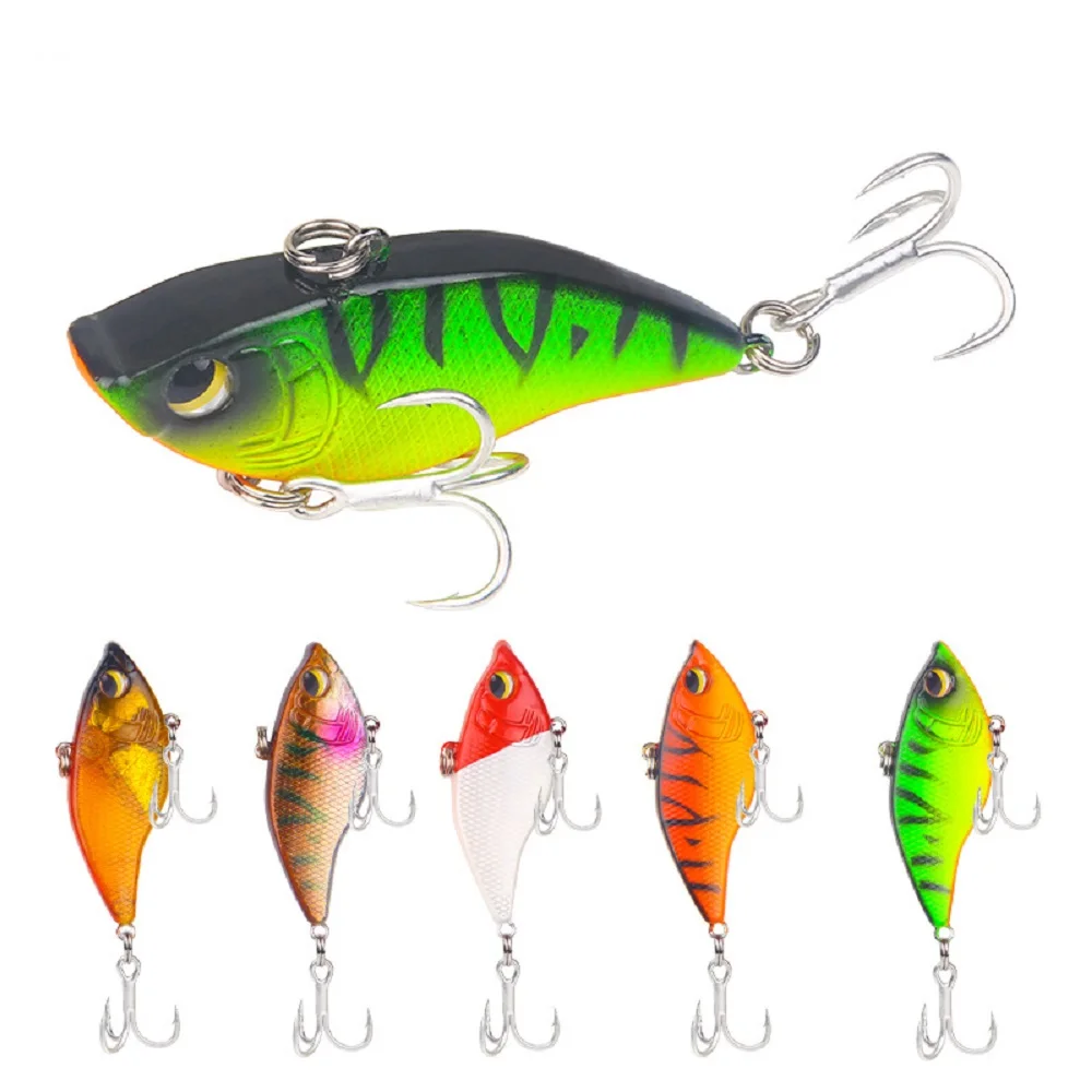 

VIB Spoon Lure Fishing bait sinking 15g/5.5cm Metal VIB Lures made of lead and copper, Various