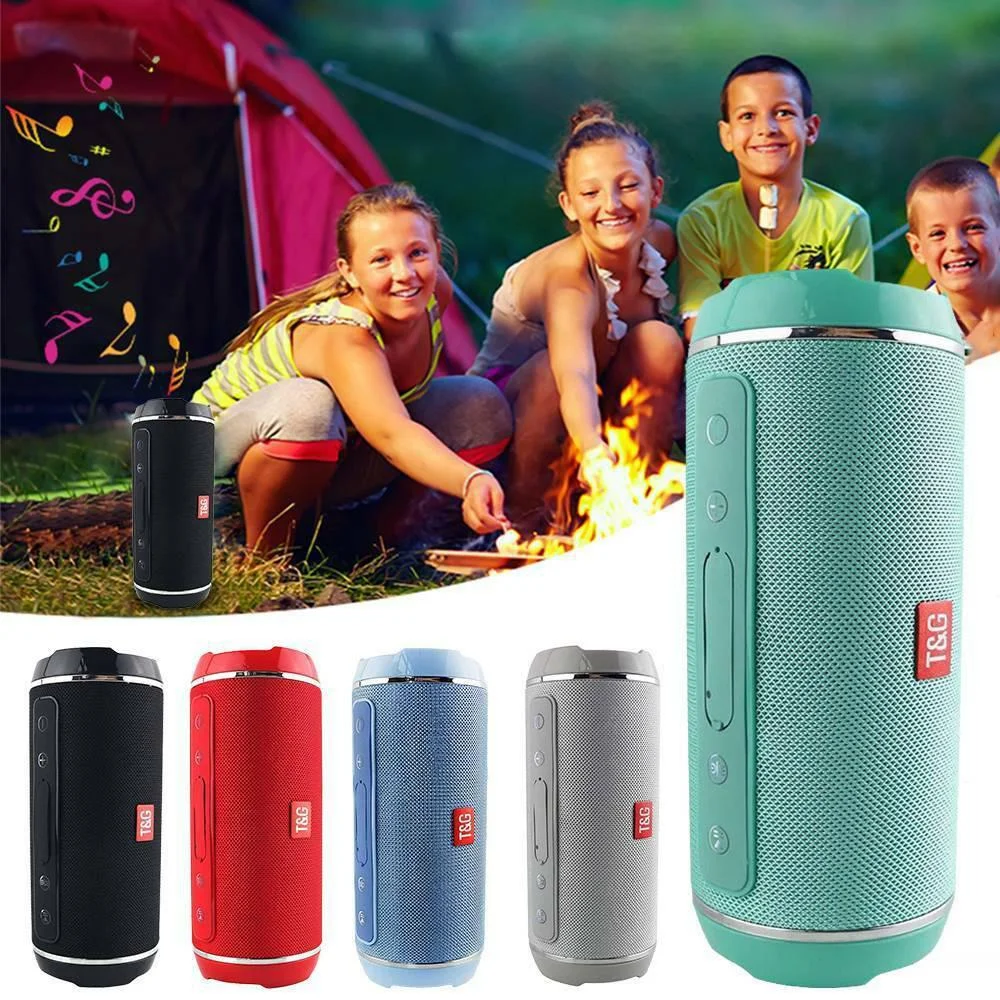 TG116 Portable Wireless Bluetooth Speaker Outdoor Waterproof Speaker Bass Subwoofer USB TF Card Handsfree Loudspeaker - ANKUX.COM