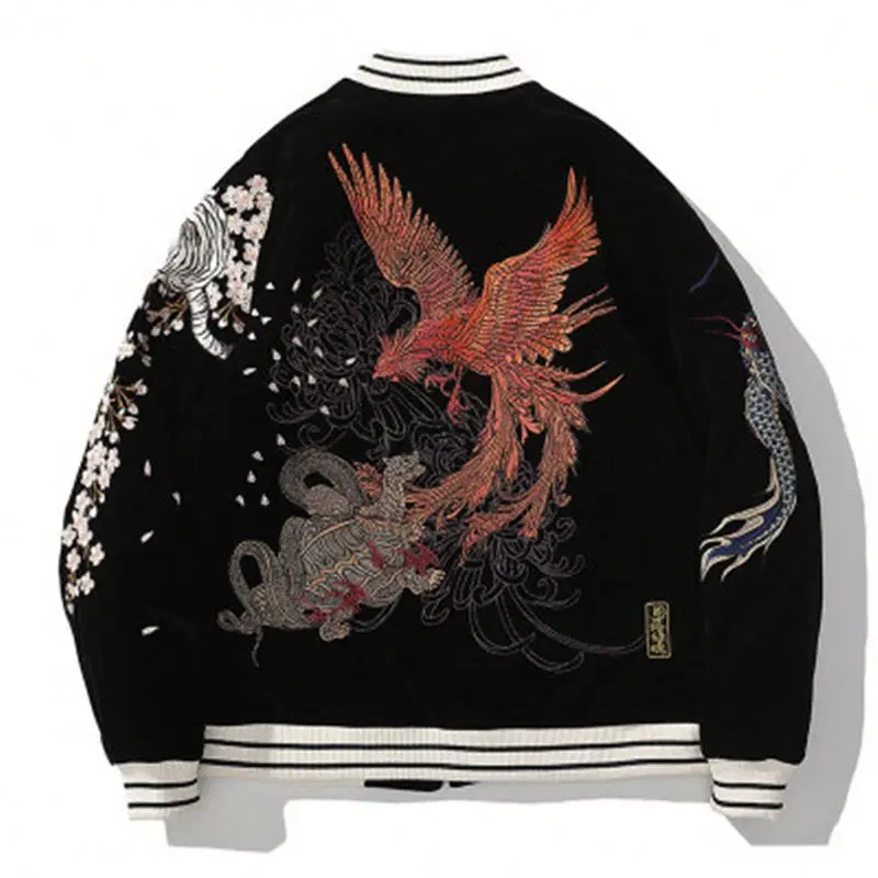 

Classic Teenager Oversize Denim Jacket Men Trendy European Street Baseball Uniform Light-Colored Retro Jeans Coat
