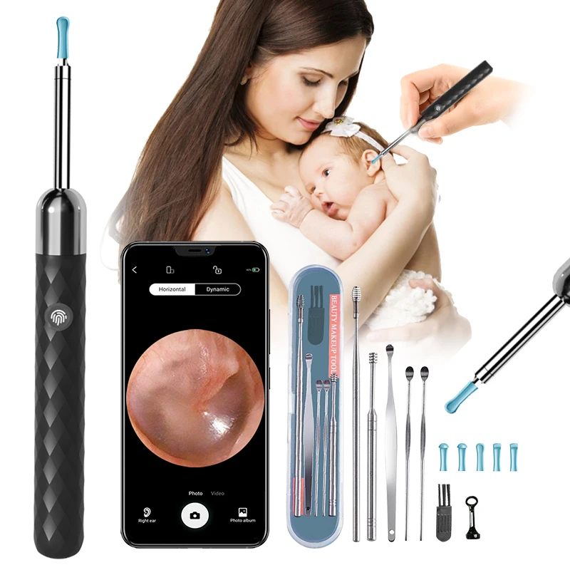 

Visual Ear Cleaning Tool Otoscope Earpick Set Ear Pick Earwax Removal 1080P Ear Cleaner for Iphone Android