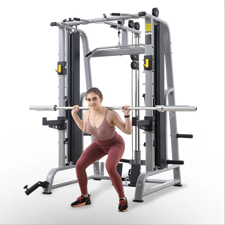 

2019 multi-functional gym equipment trainer smith machine/power rack