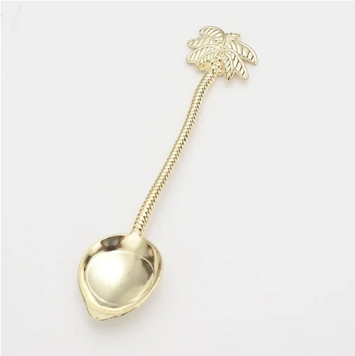 

Hot sales Attractive Souvenir Tropical vibe coconut palm shaped Tea Coffee Stirring spoon, Picture shows