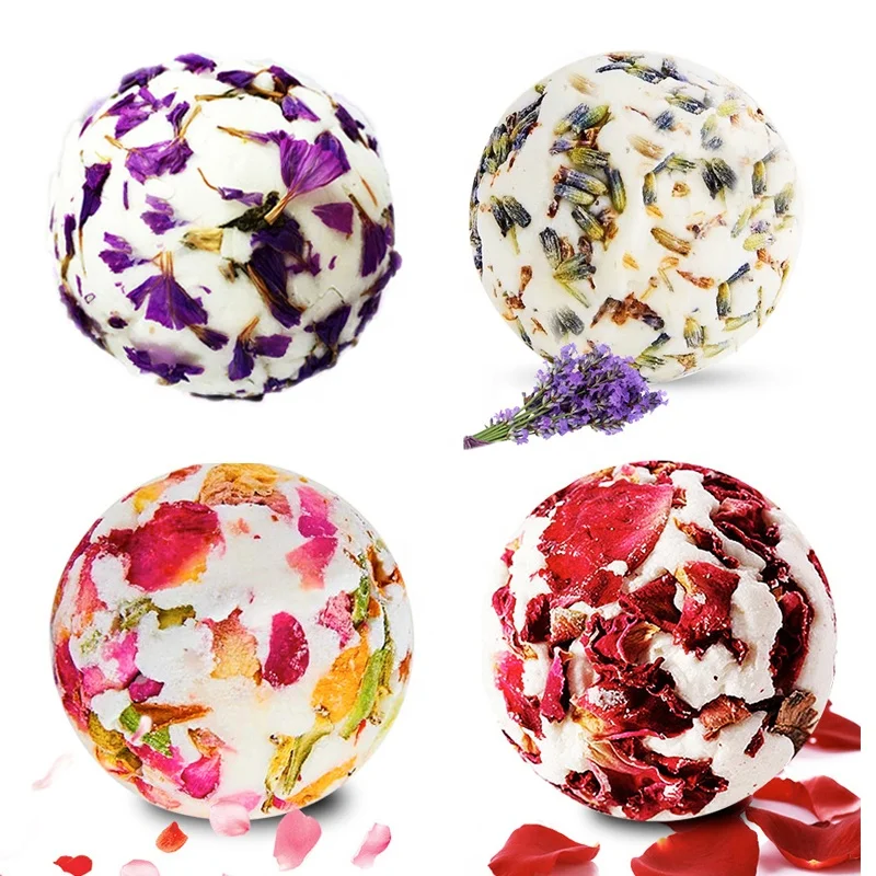 

Wholesale luxury private label natural vegan bubble yoni cbd organic bath fizzy petal flower bath bombs