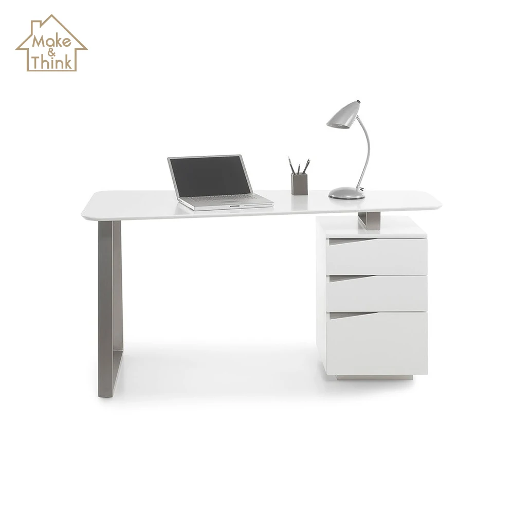 
Wooden metal frame computer office desk table modern furniture 