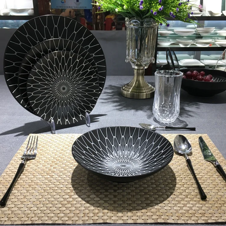 dinner plates geometric