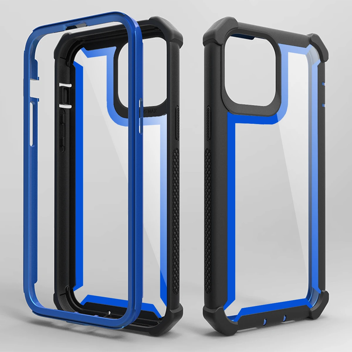 

Full-Body Rugged Clear Bumper Case Heavy Duty Protection Designed Mobile Phone Armor Cover for iPhone 12 Pro Max Cases