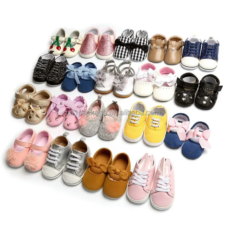 

0.95 Dollar Model YH-KKQ001 Mix Styles Size 0-18 Months Plastic Simple Packing For Kids baby casual shoes stock