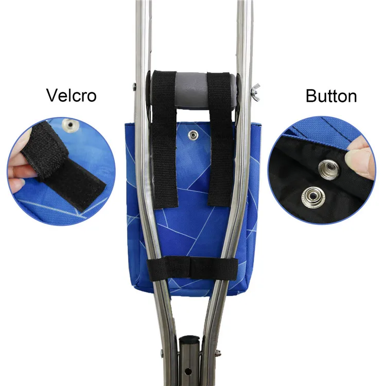 Waterproof Colorful Lightweight Crutch Pouch Storage Bag For Leg Broken