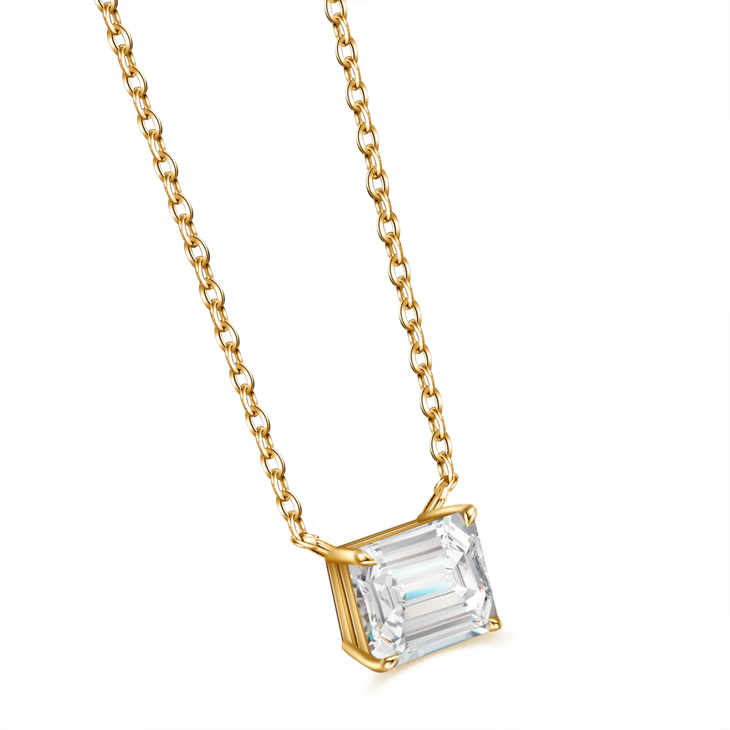 

Good Quality Classic Jewelry 18k Gold DE SI Necklace Lab Grown HPHT Diamond Necklace, White