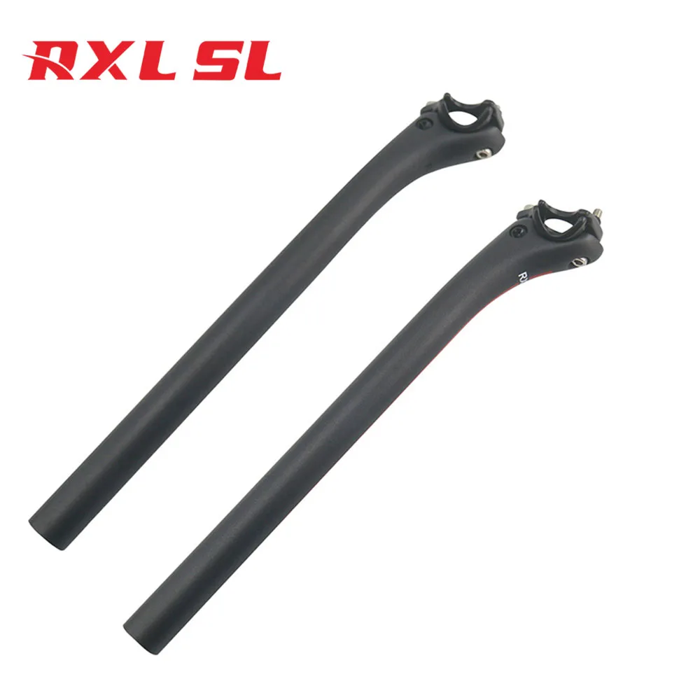 

RXL SL Red Black UD Matte Offset 25mm Carbon Light Weight Seatpost Bicycle Roabike 25.4mm Seatpost 350mm