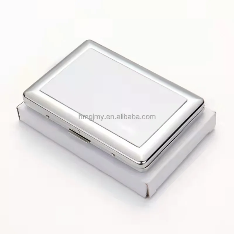 

High Quality Wholesale Custom Print Craft Logo sublimation blank cigarette case, White