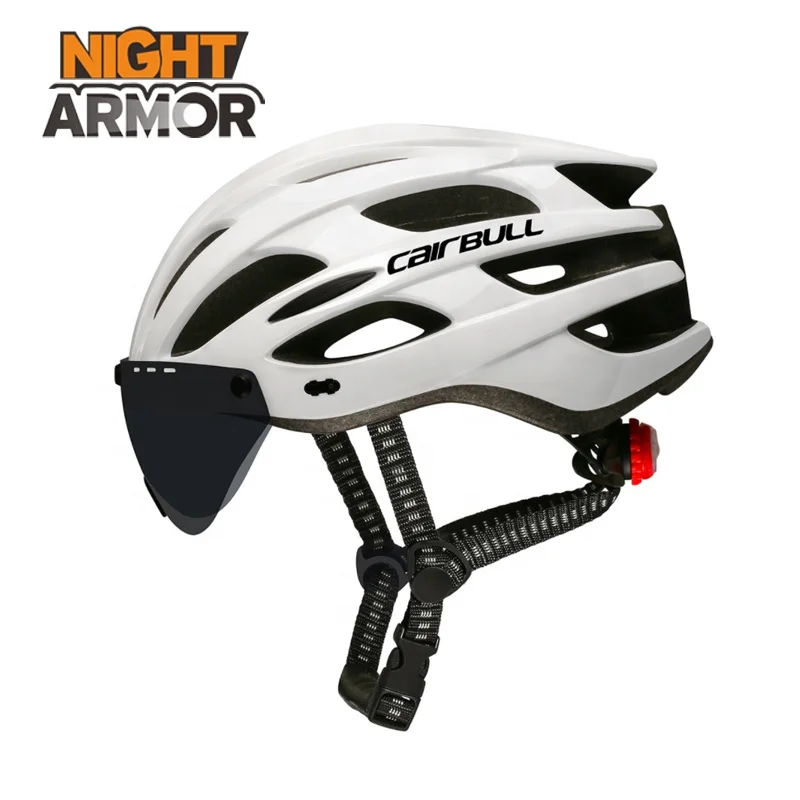 

Road Mountain Bike Riding Helmet with Tail Light and Goggles