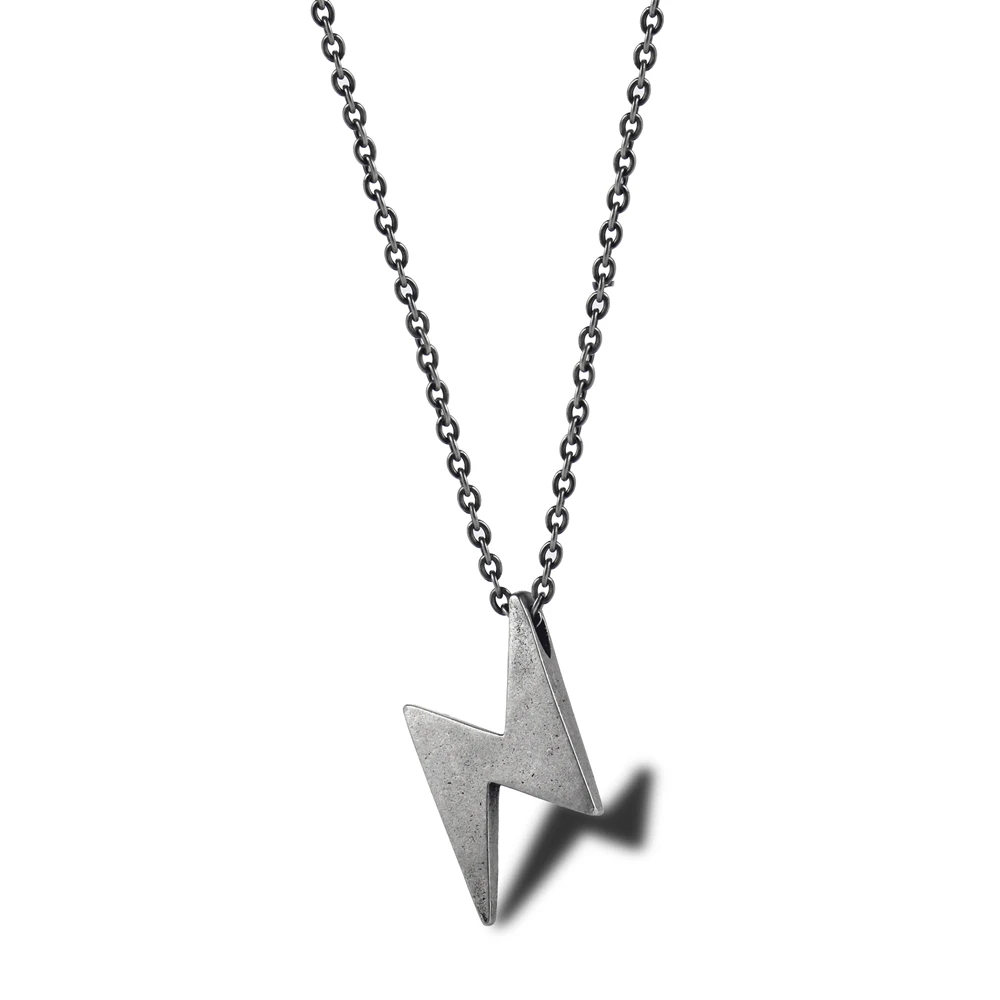 

Joacii rts Stainless Steel Lightning Bolt Pendant Necklaces, Yellow /white