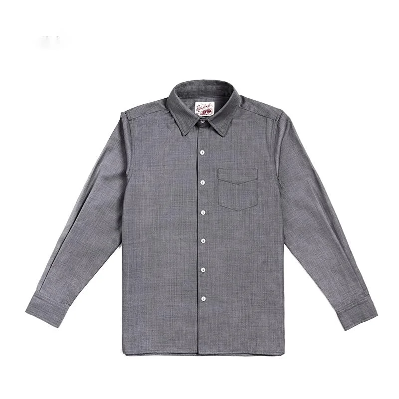 

2021 Fashion Men's Casual Button Shirts Vintage Shirt For Men Slim Fit Long Cotton Sleeve Shirt