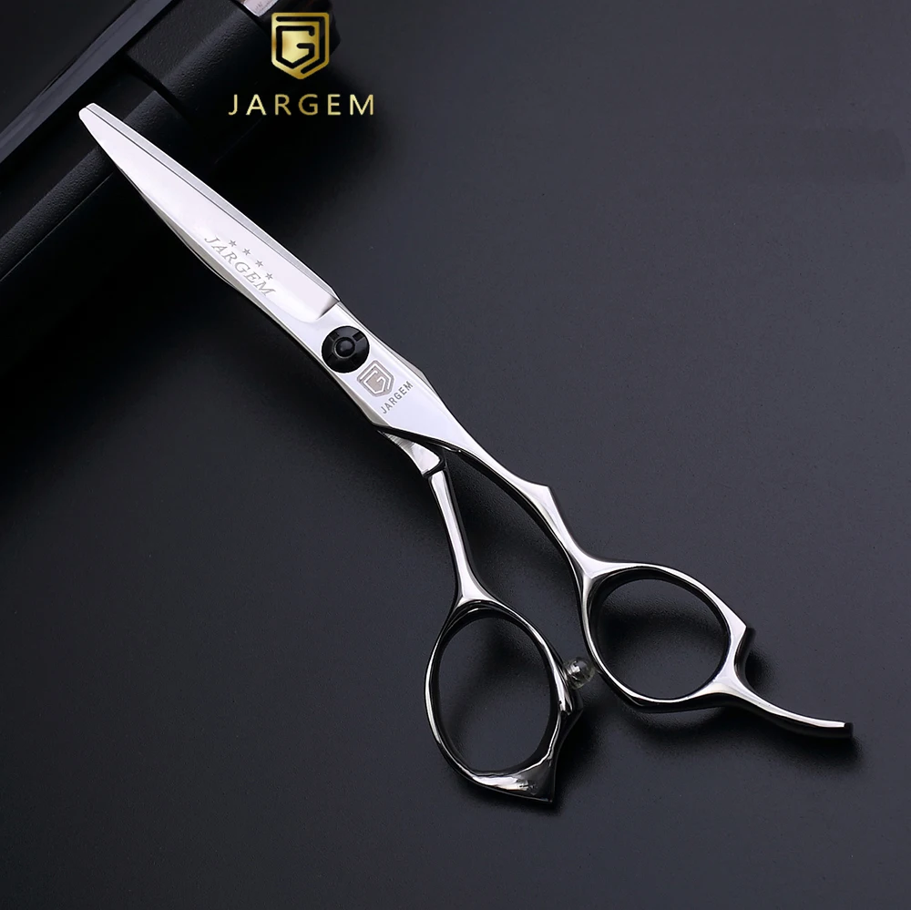 

Jargem Japan VG10 hair scissors high quality hair cutting scissors, Silver