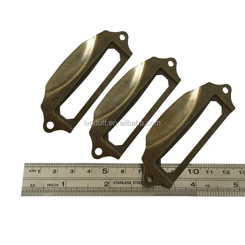 

wholesale antique brass color label holder for gift box