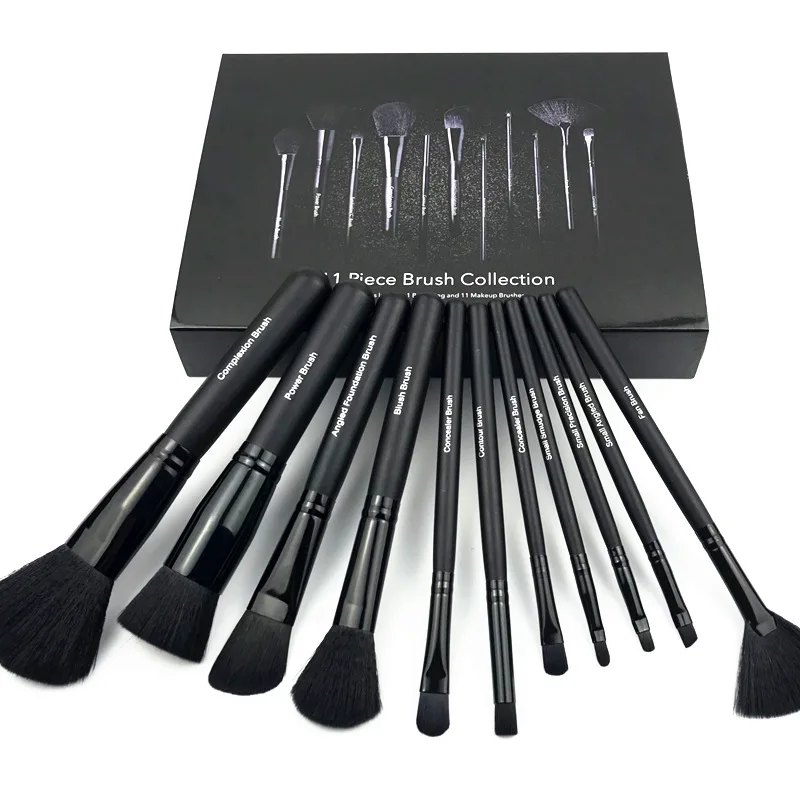 

NO logo brush foundation cleaning contour make up brushes blending powder brush set professional makeup tools with PU bag