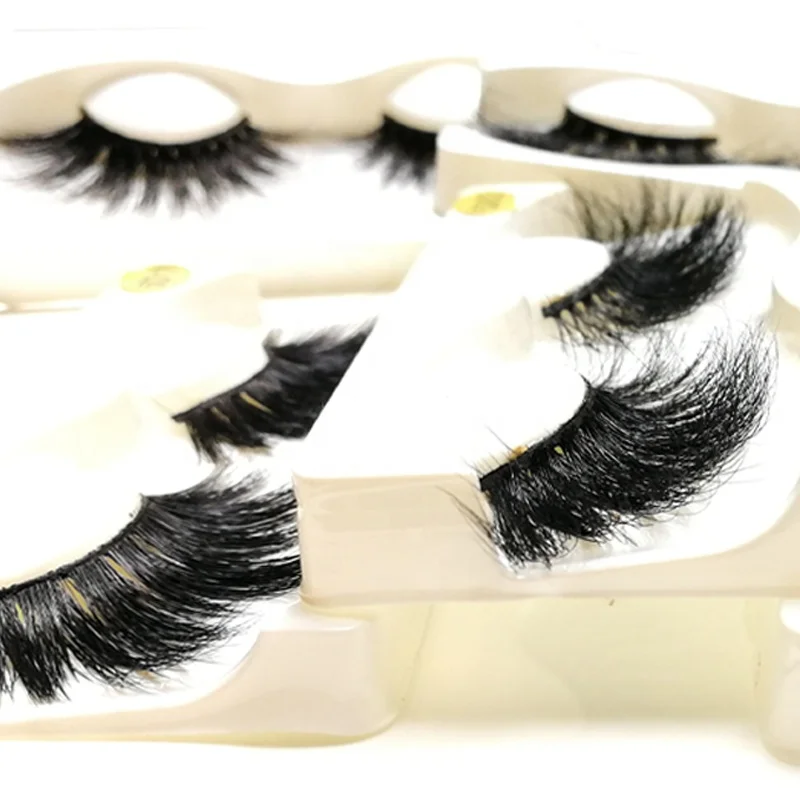 

Mink Lash 25mm 5d Mink Eyelash Eyelashes Vendor Custom Packaging For Full Strip False Eye Lashes, Cruelty free eyelashes natural black