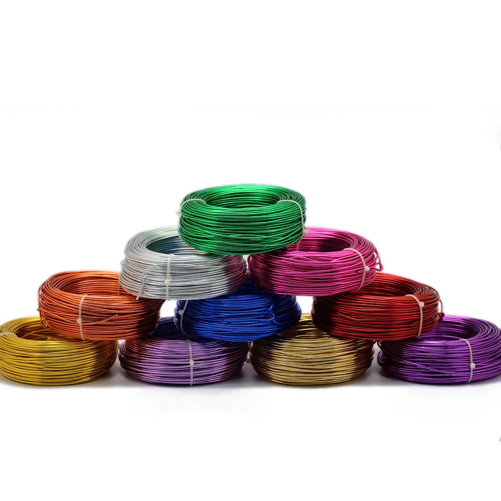 

Best Selling Craft Anodized Aluminum Colored Wire Wholesale 0.6mm-8mm Aluminum Bonsai Wire, Multi colors please contact us