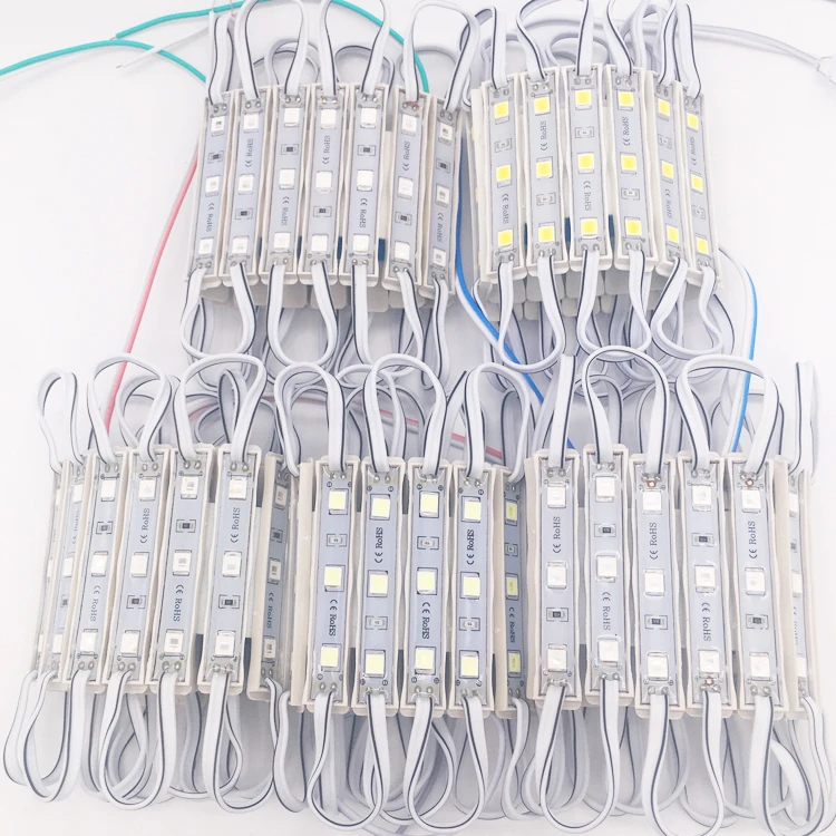 

DC12V 3leds SMD 5050 5630 5730 Epoxy IP65 0.72w 5054 led module led encapsulation series