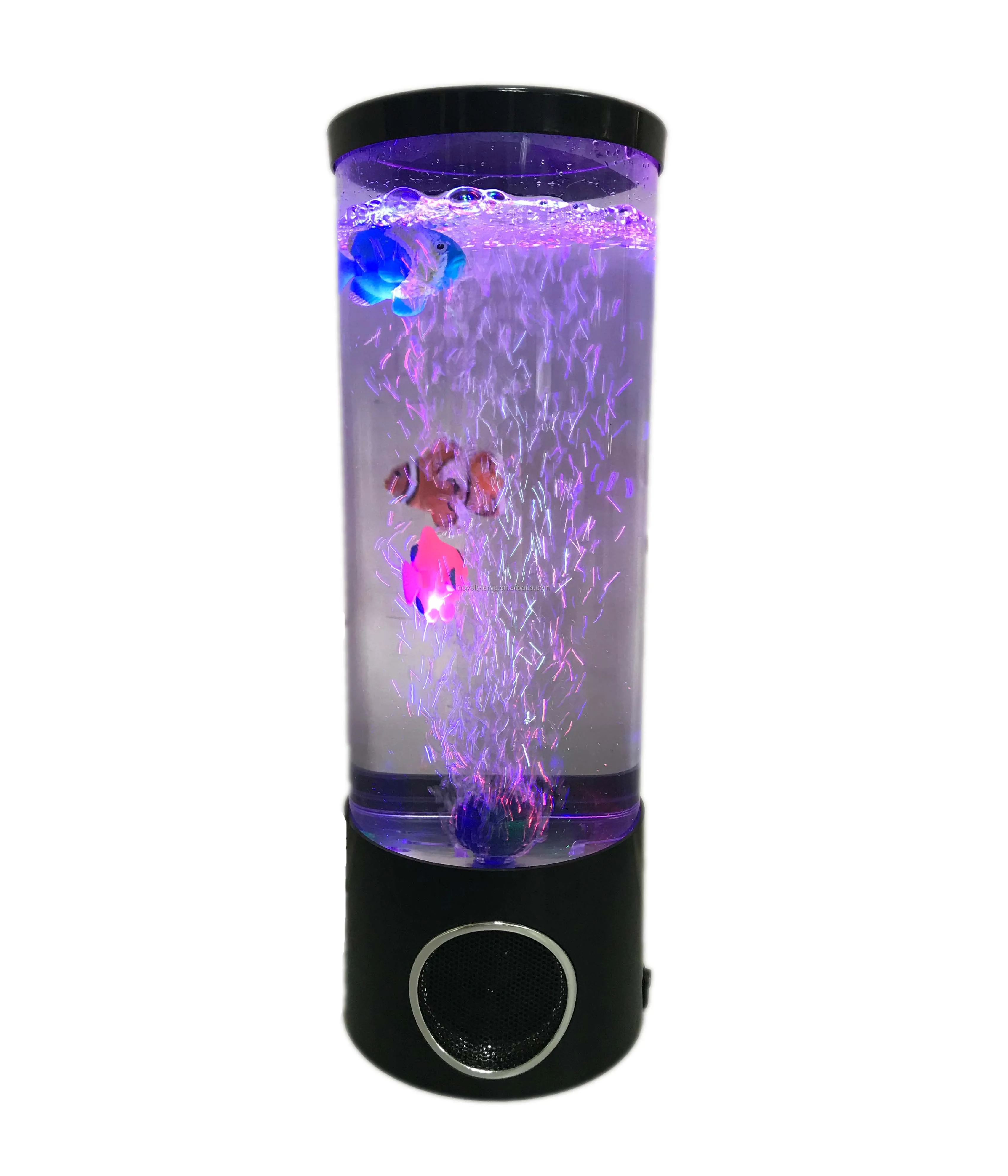 11inch Led Color Change Bubble Fish Aquarium Sea Life With Bluetooth ...