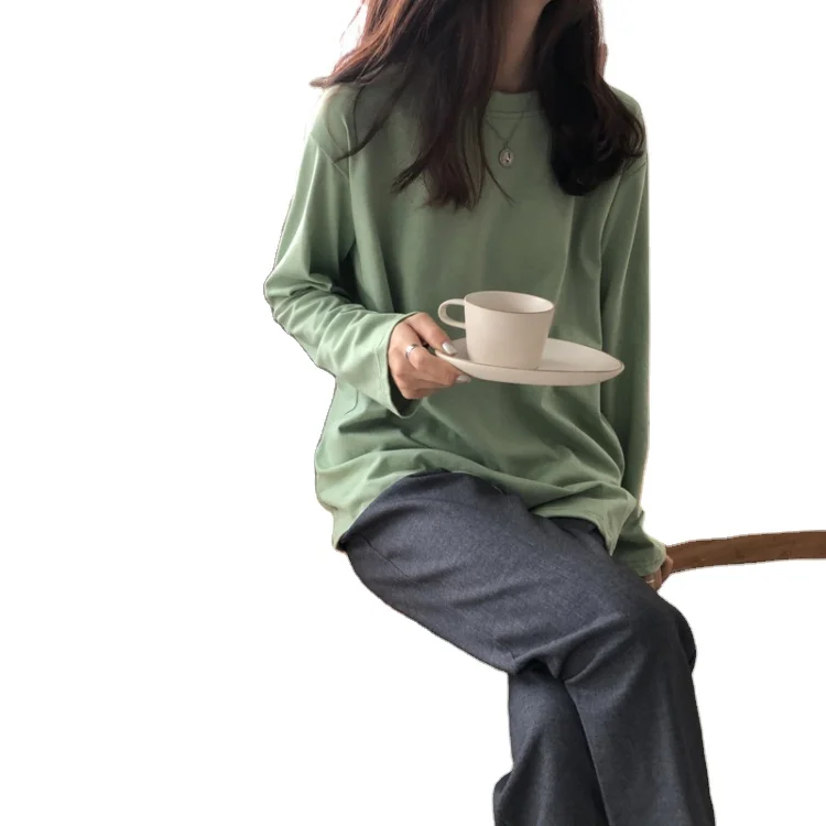 

2021 Fashion Plus Size 100% Cotton T-shirts Women's Gym and Sports Casual T-shirts