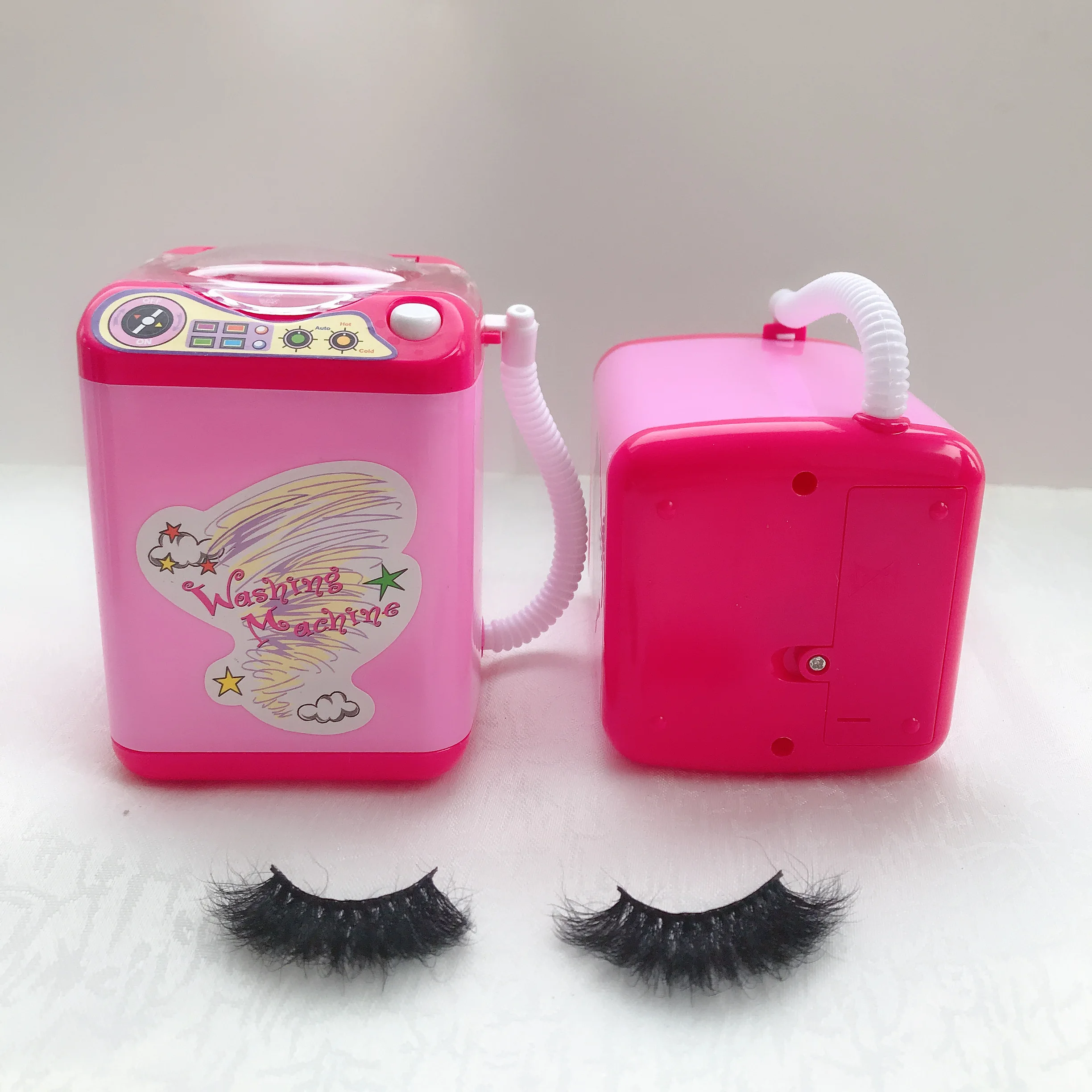 Lashes Washer 3d Mink Eyelashes Washing Machine Custom Packaging Mini Eye Lash Washer Lashes