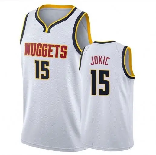 

Embroidered Men's #15 Nikola-Jokic High Quality Basketball jersey, Custom color