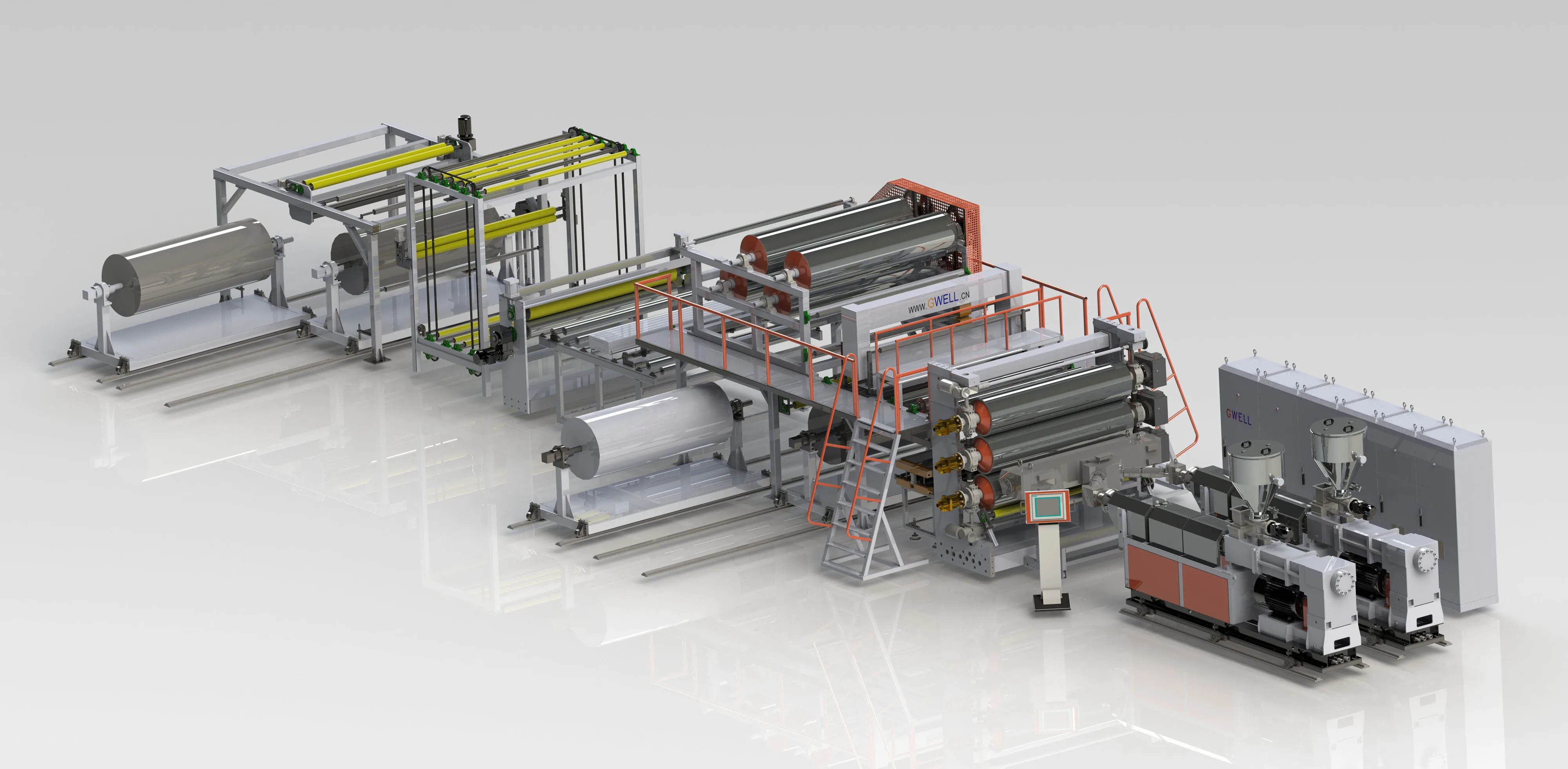 节能环保 pvc 防水卷材生产线