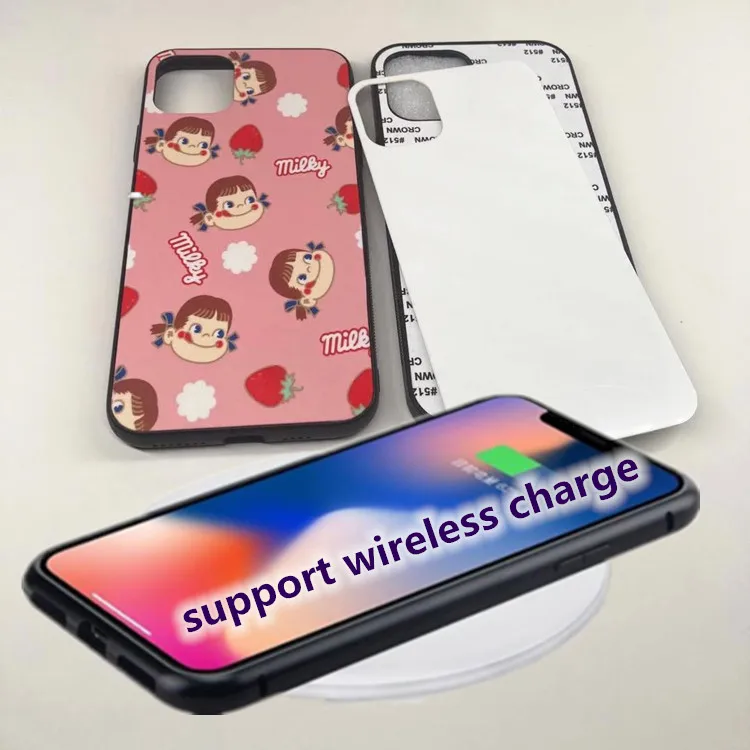 

Support wireless charging Blank Sublimation Phone case For Iphone 12