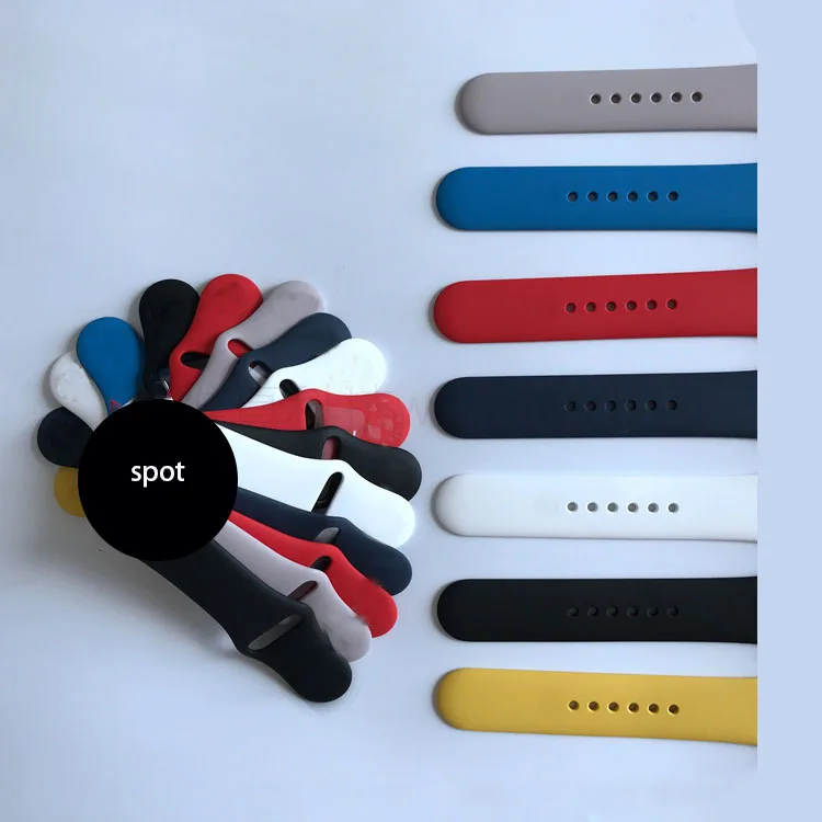

Uhrenarmband Correas  Designer Sport Rubber Silicone Apple Watch Band Straps For iWatch Se 6 5 4 3, 65 colors