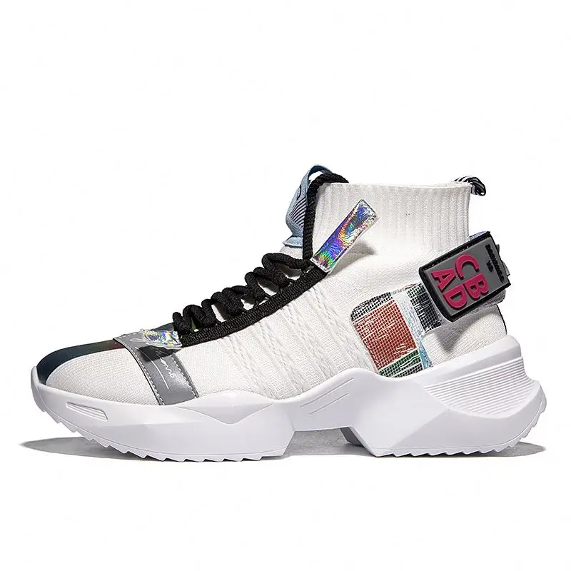 

New design plush breathable fashion sneakers men's sports shoes, Optional