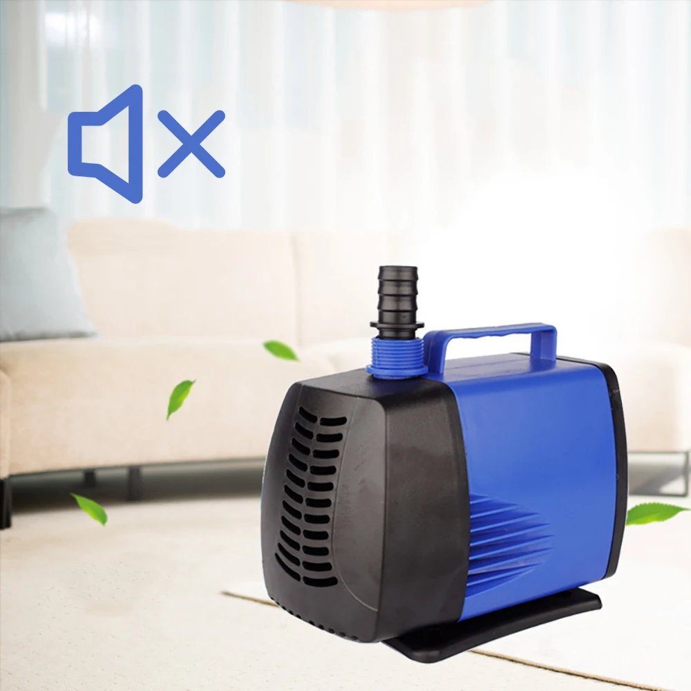 

Aquarium accessories fish tank mini multi-function silent submersible water change filter pump with rockery fountain