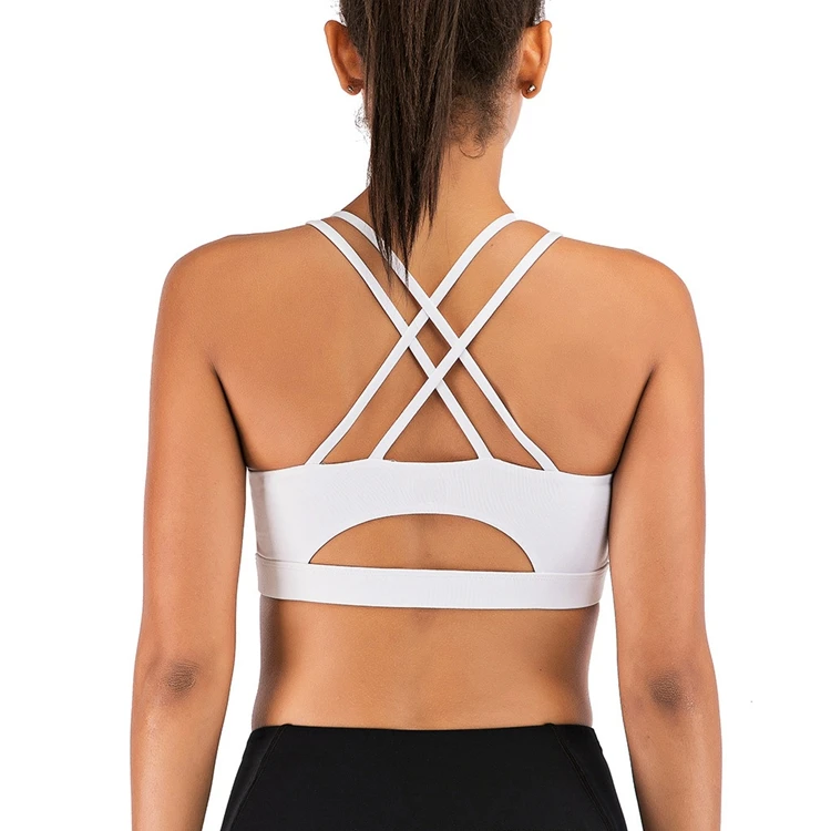 

Wholesale Nylon Beauty Back Training Bra Fitness Bra High Impact Sports Bra For Women