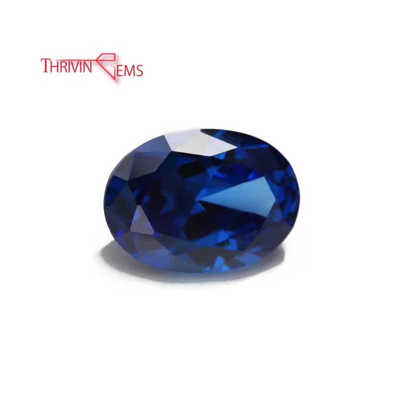 

Thriving Gems Loose Oval Sapphire Gemstone Blue Cubic Zirconia For Sale